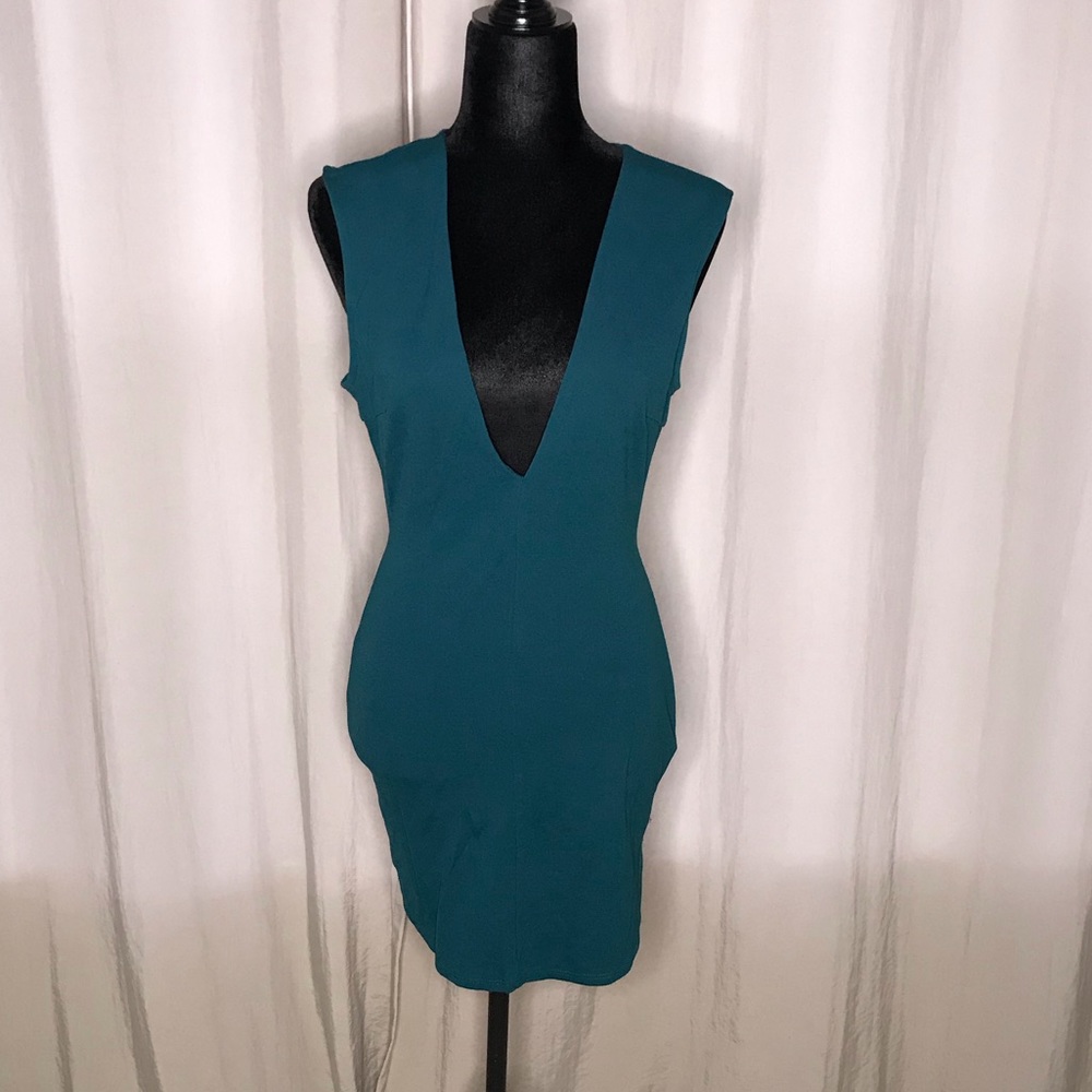 Blue mini dress